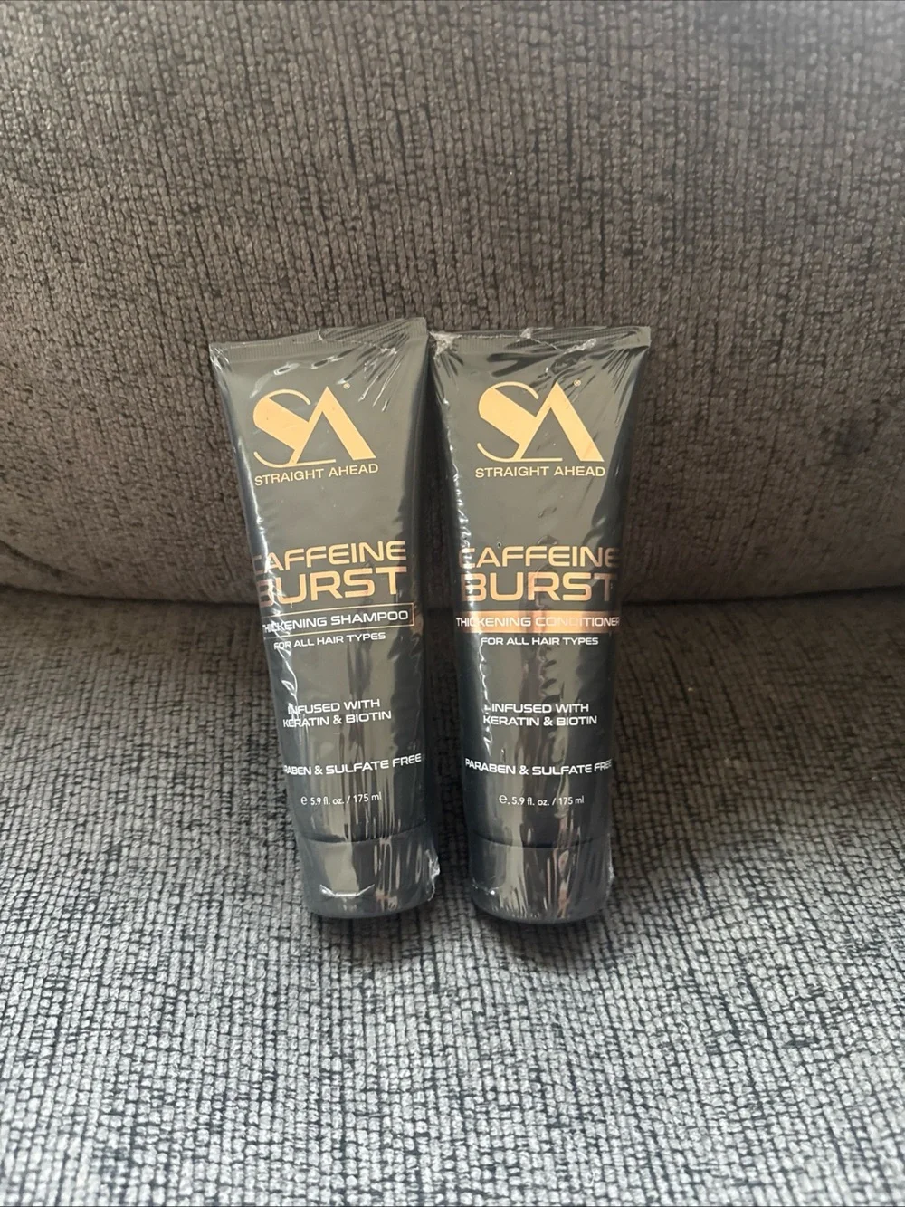 Caffeine Burst Thickening Shampoo & Conditioner - Black